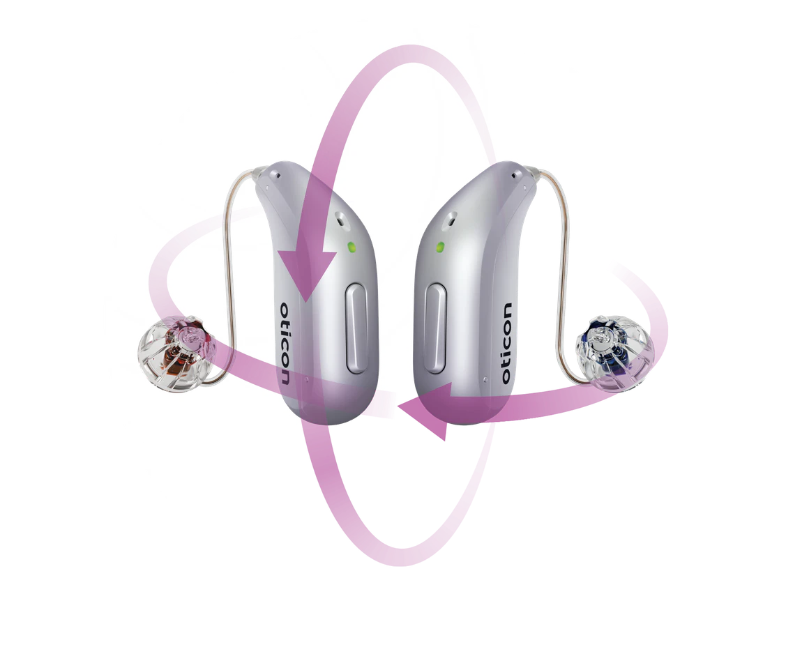 Oticon Intent hearing aids.