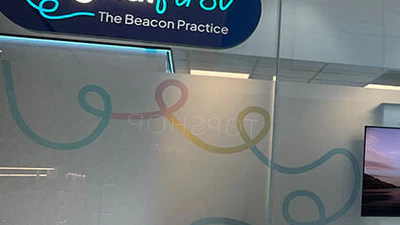 Front of the "Digital First | The Beacon Practice" shop.